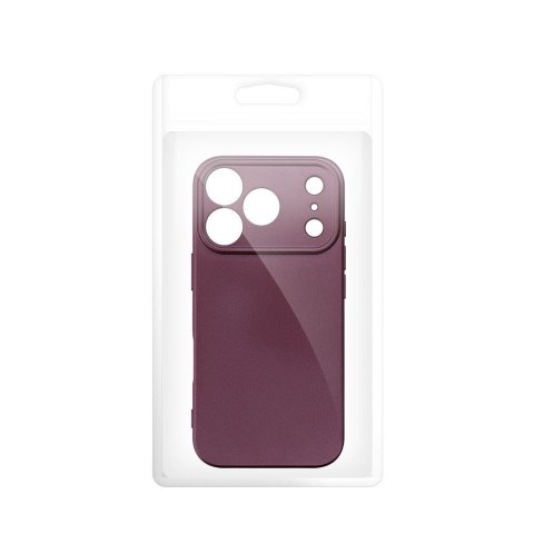 Etui na iPhone 18 Pro Max / 17 Pro Max Metallic burgundowy