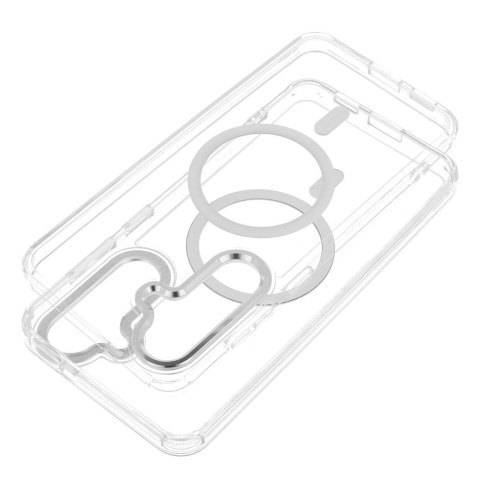 Etui na Motorola G56 Frame Clear Hybrid Mag Cover zgodny z MagSafe transparentne