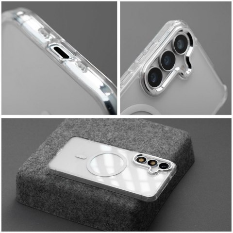 Etui na Motorola G56 Frame Clear Hybrid Mag Cover zgodny z MagSafe transparentne