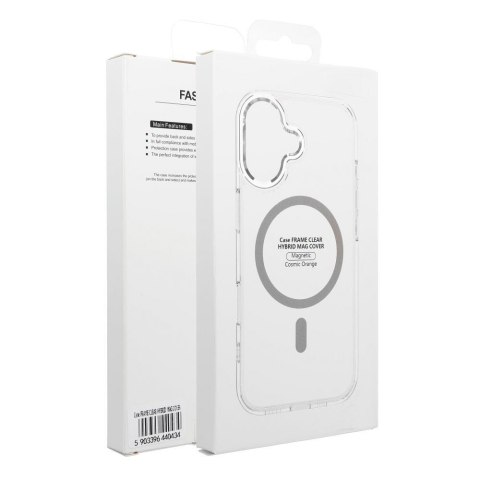 Etui na Motorola G56 Frame Clear Hybrid Mag Cover zgodny z MagSafe transparentne