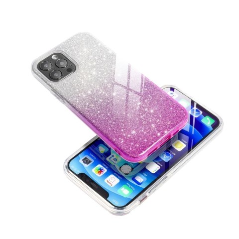 Etui na Samsung A05 Shining transparentne różowe