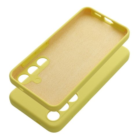 Etui na Samsung A06 4G Silicone 2mm (camera protection) zółte