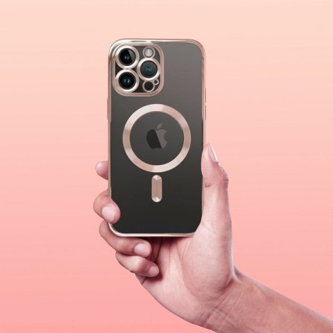 Etui na iPhone SE 2025 Electro Mag Cover zgodne z MagSafe brązowy