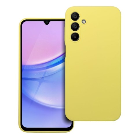 Etui na Samsung A15 5G / A15 4G Silicone 2mm (camera protection) zółte