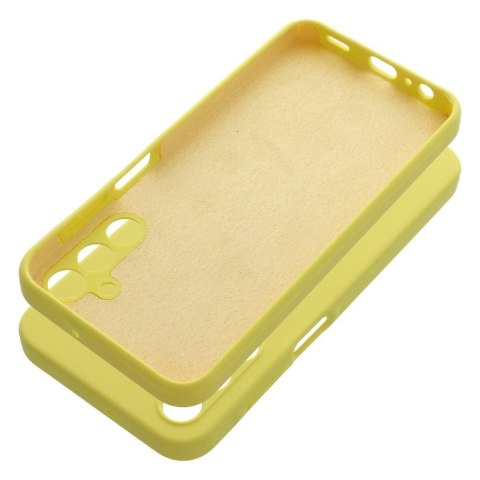 Etui na Samsung A15 5G / A15 4G Silicone 2mm (camera protection) zółte