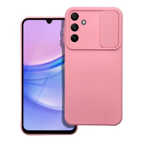 Etui na Samsung A15 5G / A15 4G Slide jasnoróżowy