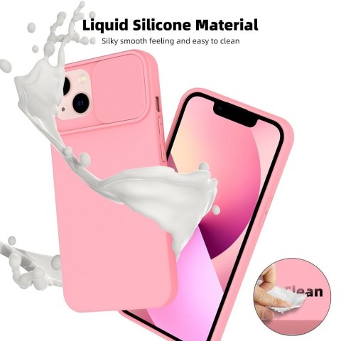 Etui na Samsung A15 5G / A15 4G Slide jasnoróżowy