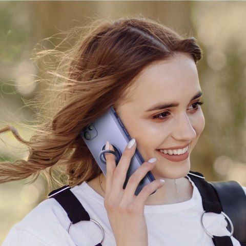 Etui na Samsung A17 / A18 Silicone Ring fioletowe