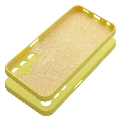 Etui na Samsung A25 5G Silicone 2mm (camera protection) zółte