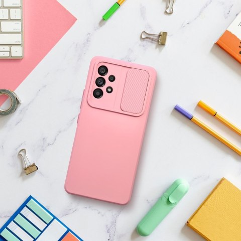 Etui na Samsung A35 5G Slide jasnoróżowy