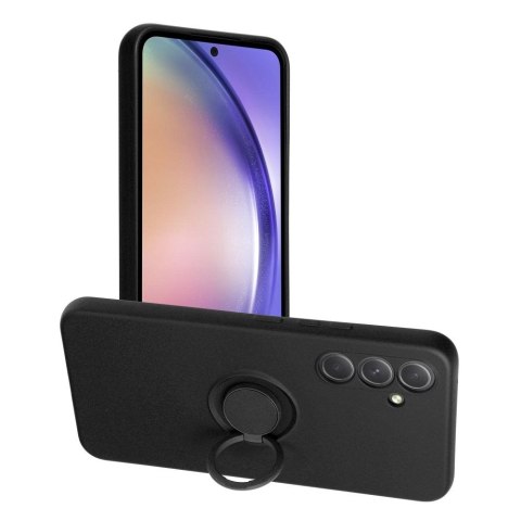 Etui na Samsung A54 5G Silicone Ring czarne