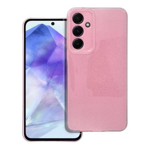 Etui na Samsung A55 5G Clear Case 2 mm Blink różowe