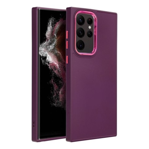 Etui na Samsung S22 ULTRA Frame fioletowe