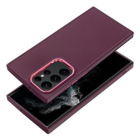 Etui na Samsung S22 ULTRA Frame fioletowe