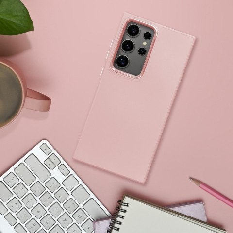 Etui na Samsung S24 FE Frame pudrowy róż