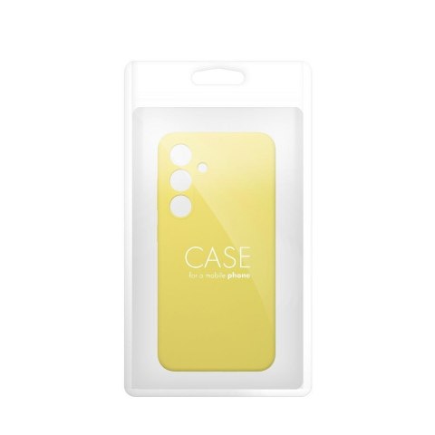 Etui na Samsung S24 FE Silicone 2mm (camera protection) zółte