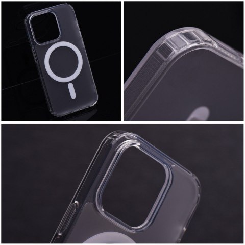 Etui na Samsung S24 PLUS Frost Mag Cover zgodne z MagSafe transparentne zmrożony