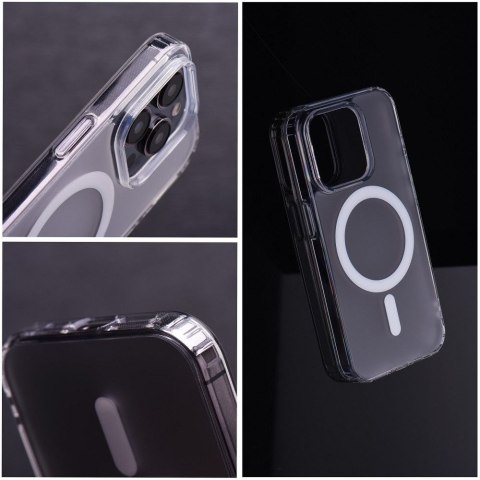 Etui na Samsung S24 PLUS Frost Mag Cover zgodne z MagSafe transparentne zmrożony