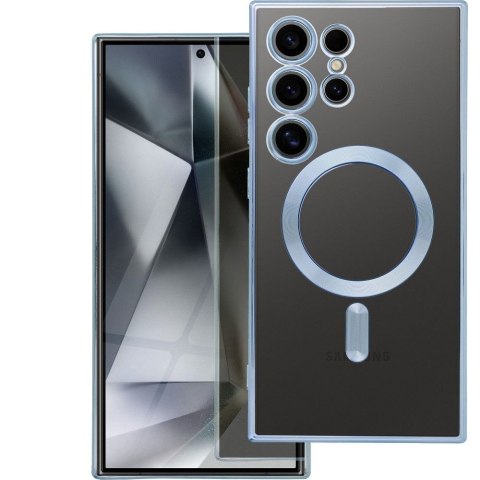 Etui na Samsung S25 EDGE Electro Mag Cover zgodne z MagSafe niebieskie