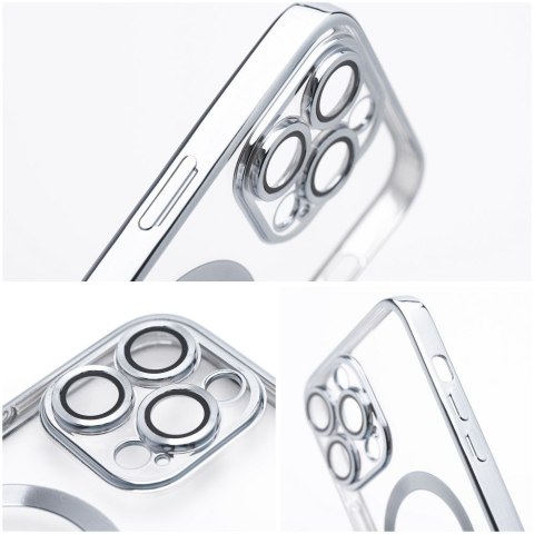 Etui na Samsung S25 EDGE Electro Mag Cover zgodne z MagSafe srebrne