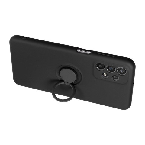 Etui na Samsung S25 EDGE Silicone Ring czarne