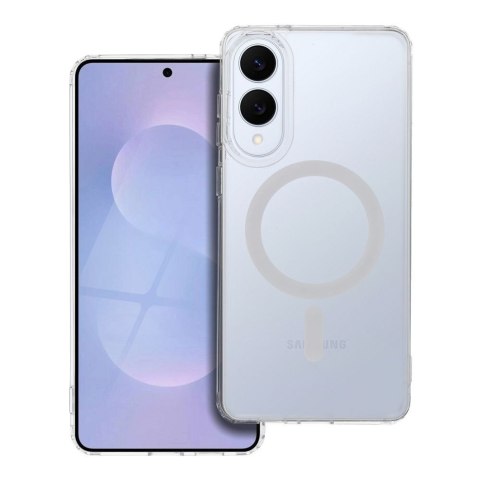 Etui na Samsung S25 Edge Frost Mag Cover zgodne z MagSafe transparentne zmrożony