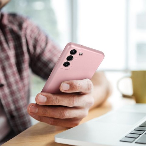 Etui na Samsung S25 Metallic różowe