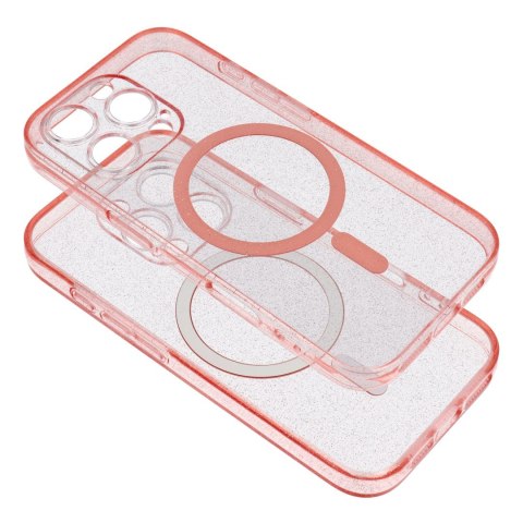 Etui na Samsung S25 PLUS Clear Mag Cover - Glitter (Str) zgodne z MagSafe różówy glitter