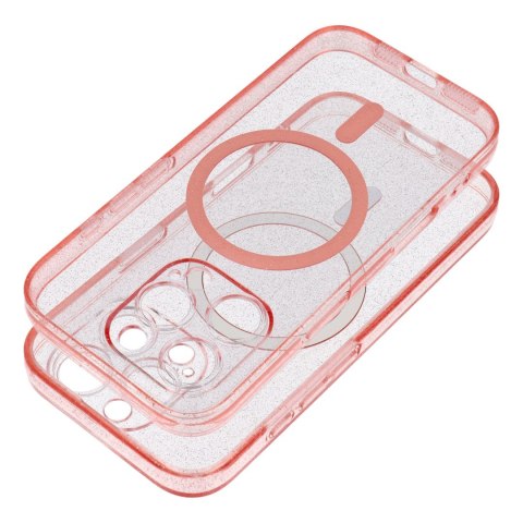 Etui na Samsung S25 PLUS Clear Mag Cover - Glitter (Str) zgodne z MagSafe różówy glitter