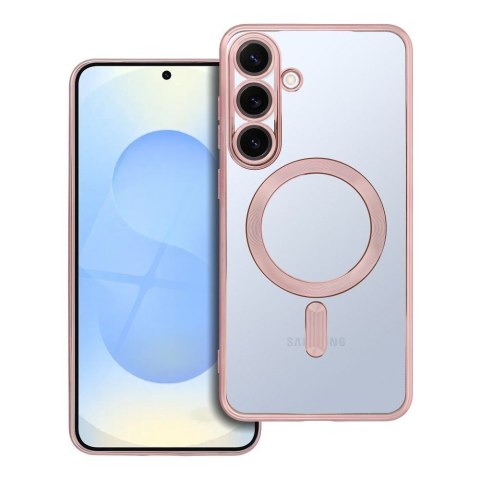 Etui na Samsung S25 PLUS Electro Mag Cover zgodne z MagSafe złoto różowe