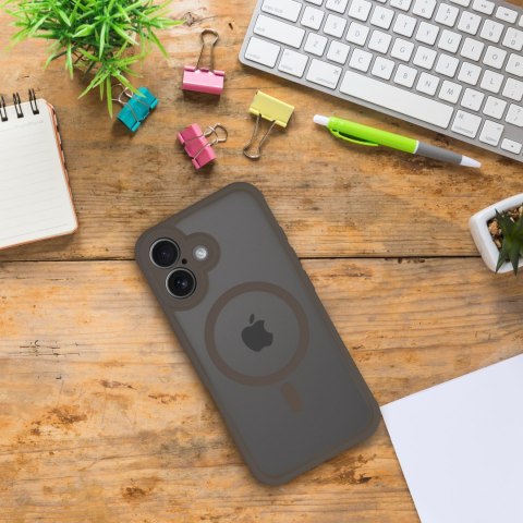 Etui na Samsung S25 PLUS Full Matte Mag Cover zgodne z MagSafe brązowy