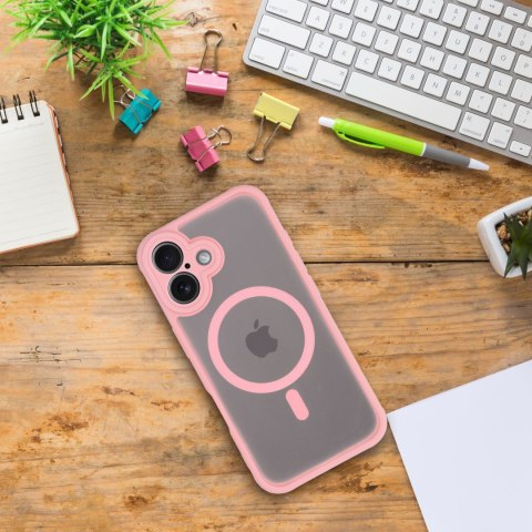 Etui na Samsung S25 PLUS Full Matte Mag Cover zgodne z MagSafe jasnoróżowy