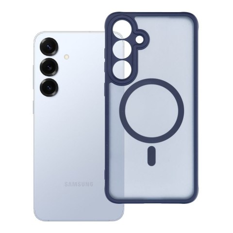 Etui na Samsung S25 PLUS Full Matte Mag Cover zgodne z MagSafe niebieskie