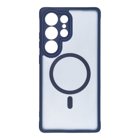 Etui na Samsung S25 PLUS Full Matte Mag Cover zgodne z MagSafe niebieskie