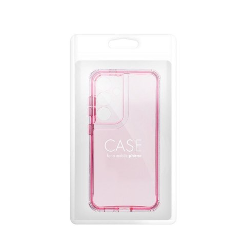 Etui na Samsung S25 PLUS Matrix Clear pudrowy róż
