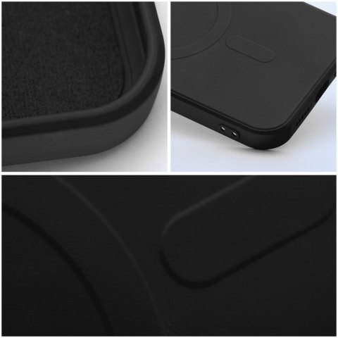 Etui na Samsung S25 PLUS Silicone Mag Cover zgodne z MagSafe (camera protection) czarne
