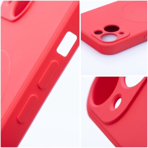 Etui na Samsung S25 PLUS Silicone Mag Cover zgodne z MagSafe (camera protection) czerwone