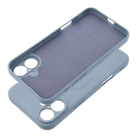 Etui na Samsung S25 PLUS Silicone Mag Cover zgodne z MagSafe (camera protection) jasnoniebieskie