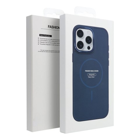 Etui na Samsung S26 PLUS Frame Mag Cover zgodne z MagSafe granatowe