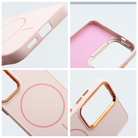 Etui na Samsung S26 PLUS Frame Mag Cover zgodne z MagSafe pudrowy róż