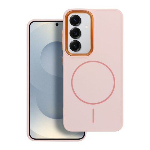 Etui na Samsung S26 PLUS Frame Mag Cover zgodne z MagSafe pudrowy róż