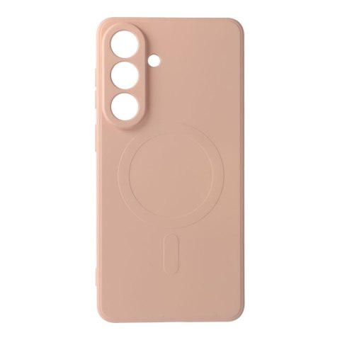 Etui na Samsung S26 PLUS Silicone Mag Cover zgodne z MagSafe (camera protection) różowe
