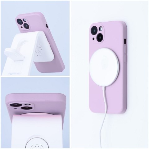 Etui na Samsung S26 PLUS Silicone Mag Cover zgodne z MagSafe (camera protection) różowe