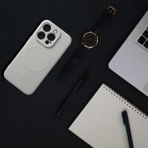Etui na Samsung S26 PLUS Silicone Mag Cover zgodne z MagSafe (camera protection) tytanowo szare