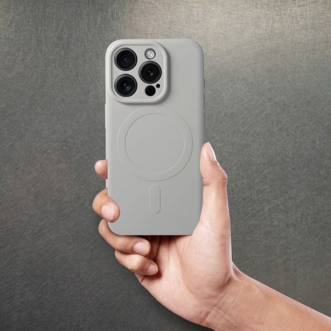 Etui na Samsung S26 PLUS Silicone Mag Cover zgodne z MagSafe (camera protection) tytanowo szare