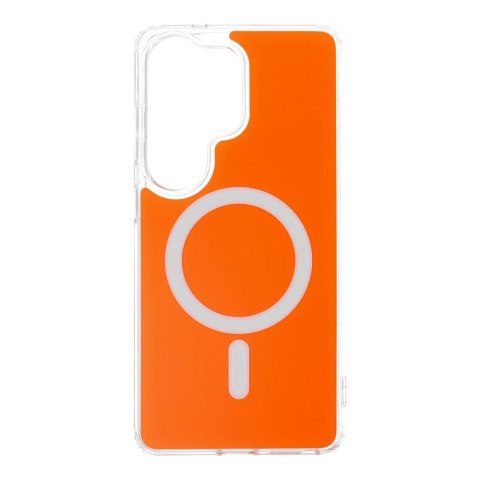 Etui na Samsung S26 ULTRA Clear Fusion Mag Cover zgodne z MagSafe hermes orange