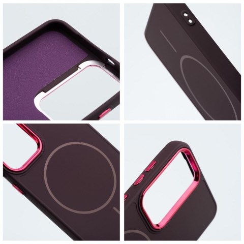 Etui na Samsung S26 ULTRA Frame Mag Cover zgodne z MagSafe fioletowe