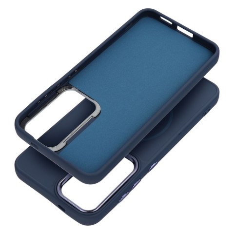 Etui na Samsung S26 ULTRA Frame Mag Cover zgodne z MagSafe granatowe