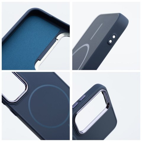 Etui na Samsung S26 ULTRA Frame Mag Cover zgodne z MagSafe granatowe