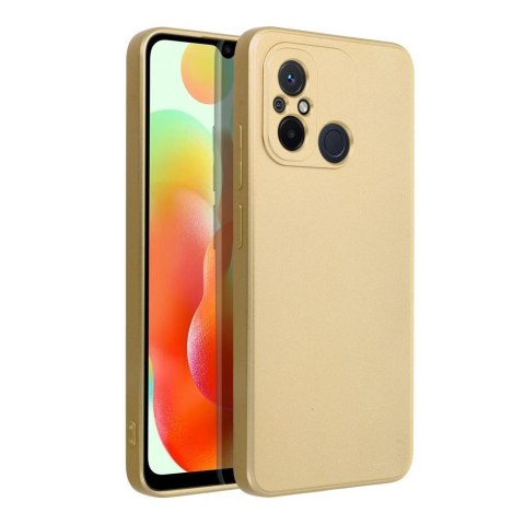 Etui na Xiaomi Redmi 12C Metallic złote